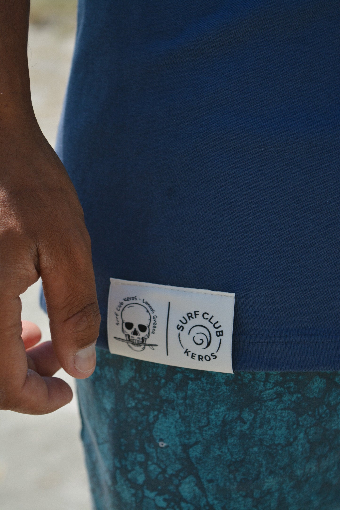 Skull Wave Navy Tee