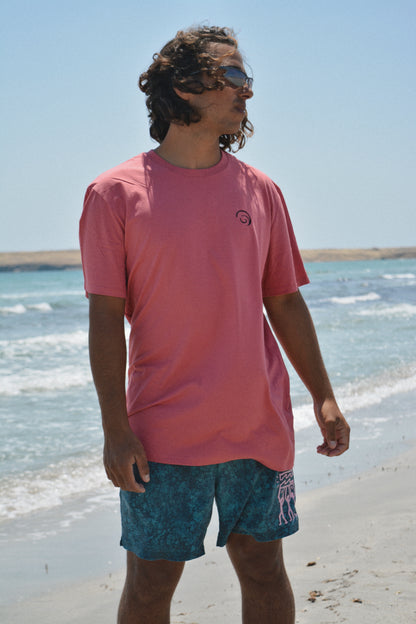Skull Wave Dusty Rose Tee