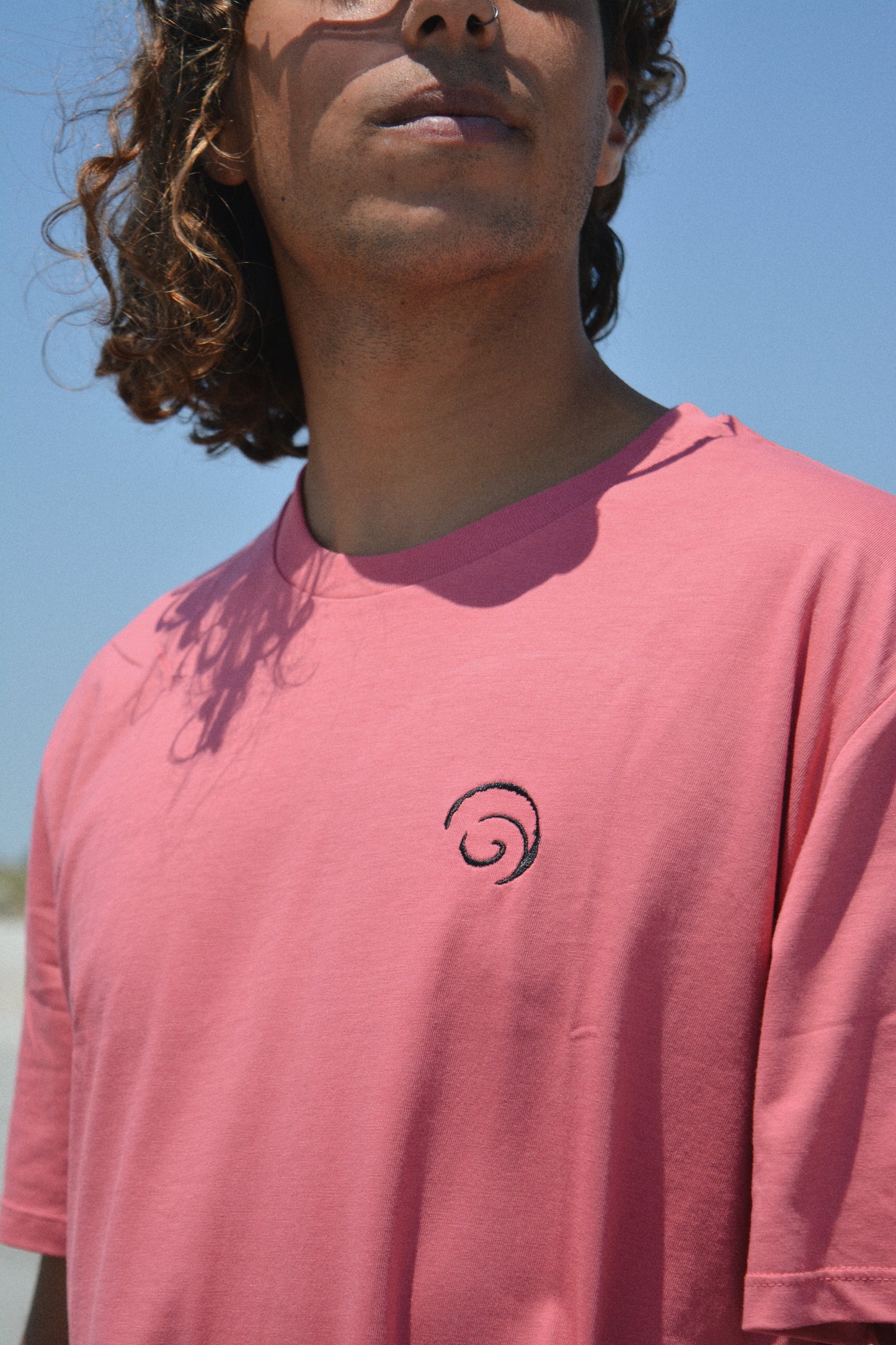 Skull Wave Dusty Rose Tee