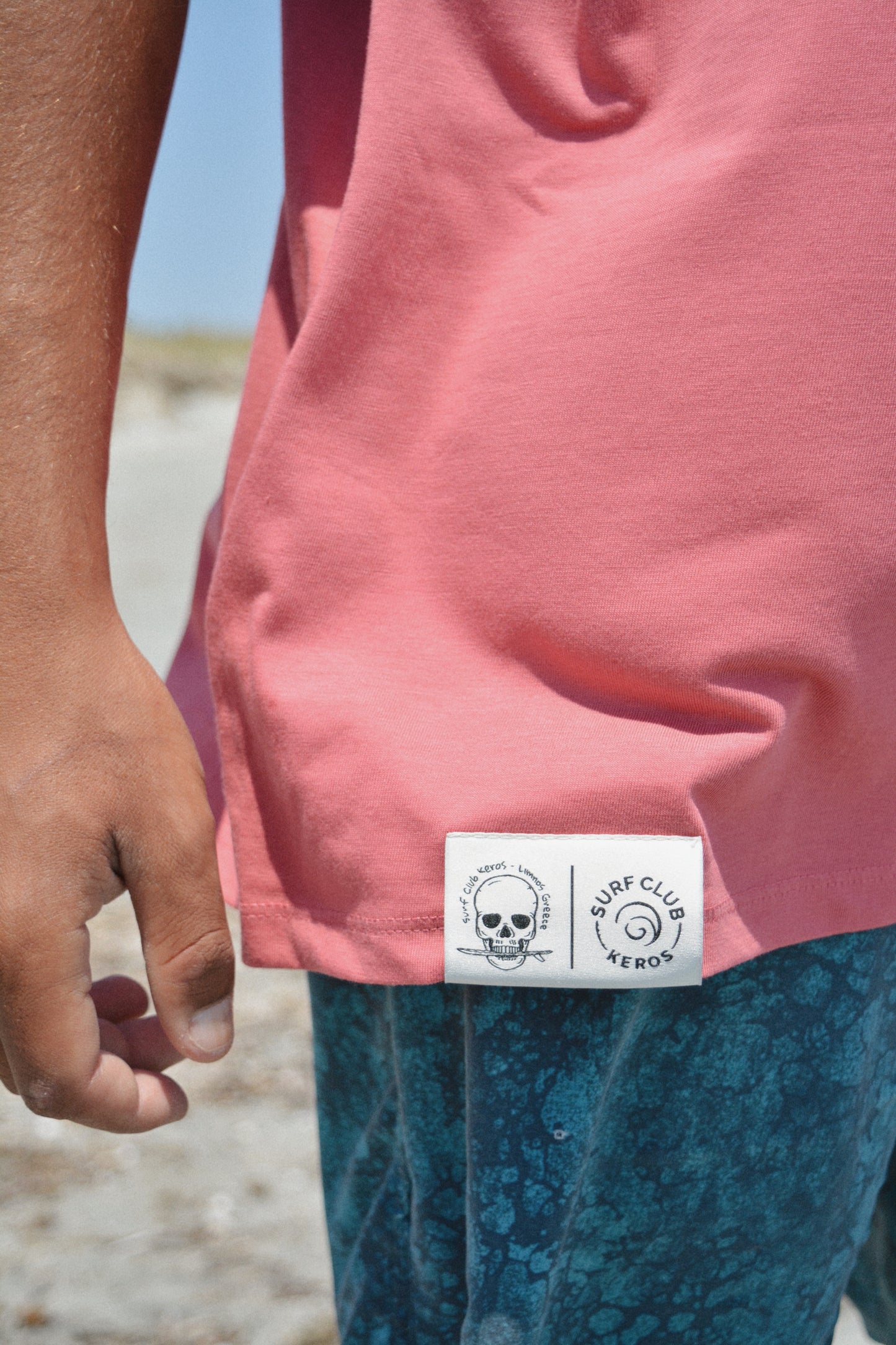 Skull Wave Dusty Rose Tee