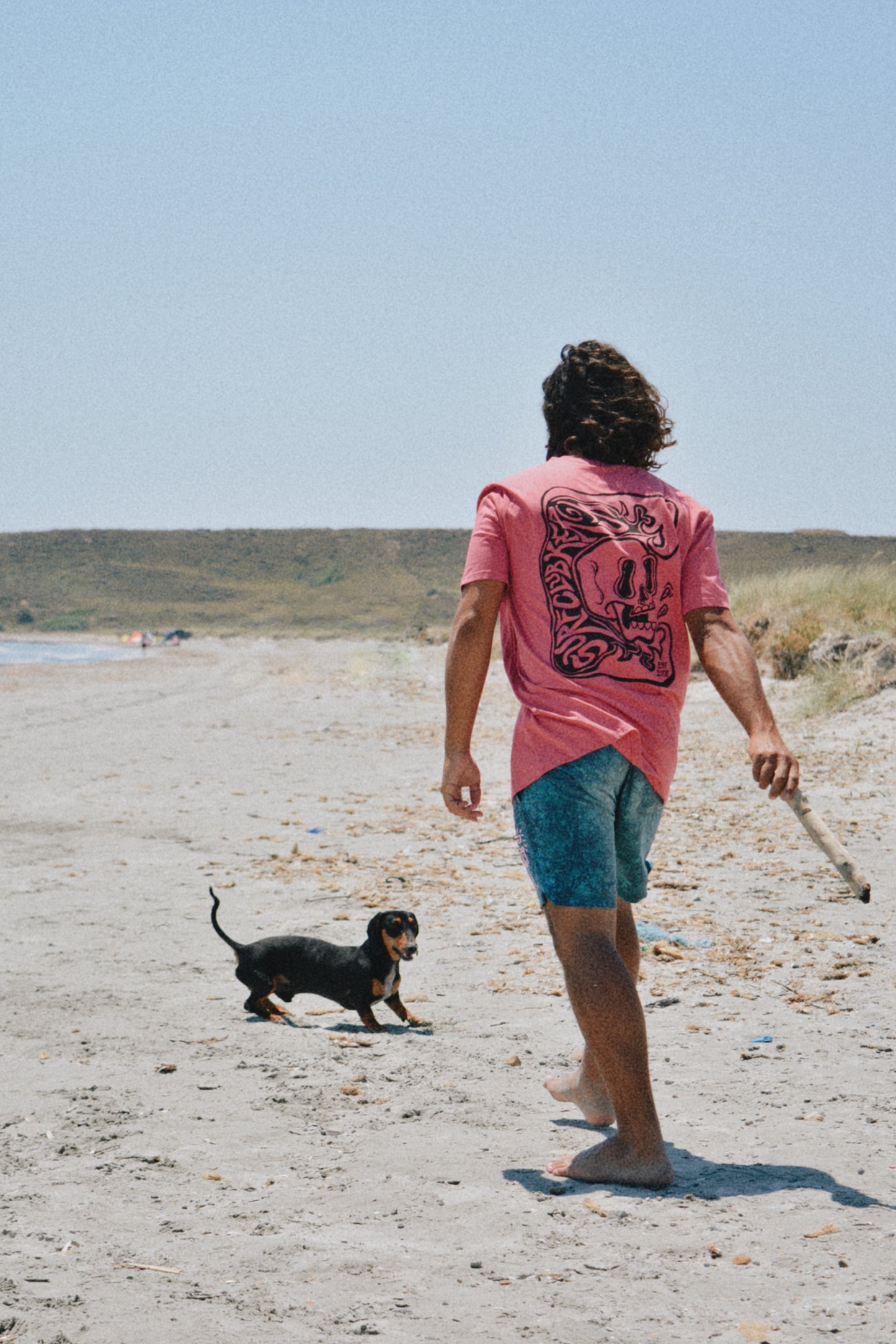 Skull Wave Dusty Rose Tee