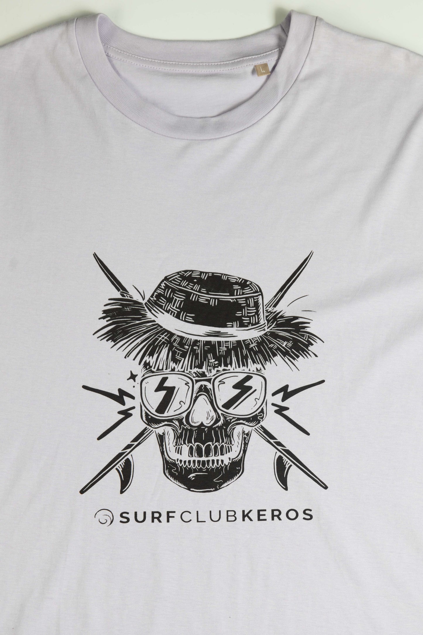 T-SHIRT SKULL LILAC, BLACK