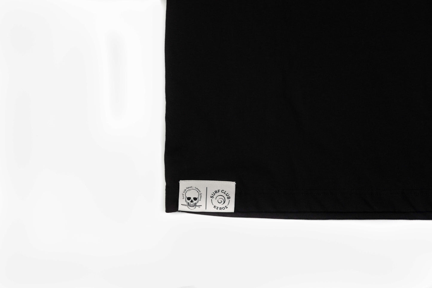 T-SHIRT BATHYMETRY BLACK, LILAC with orange embroidery