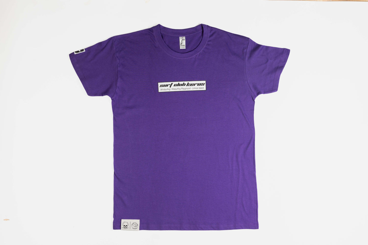 T-SHIRT RETRO DARK PURPLE