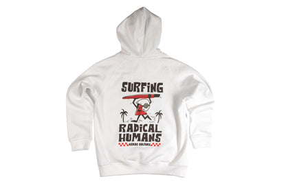 KIDS HOODIE RADICAL SURFER WHITE