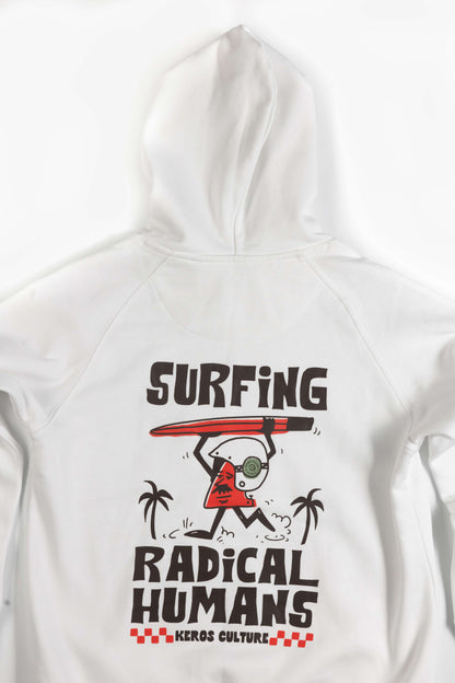 KIDS HOODIE RADICAL SURFER WHITE